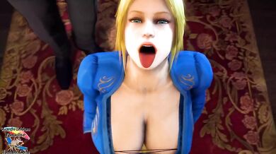 Lord Aardvark's Fleshy Cock Stuffed Deep Into Helena Douglas' Mouth