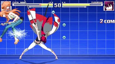 Yuzuriha Gets Pounded by Futa Nami's Monster Cock