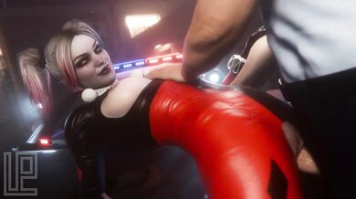 Harley Quinn Raped on Cop Car by Lazper