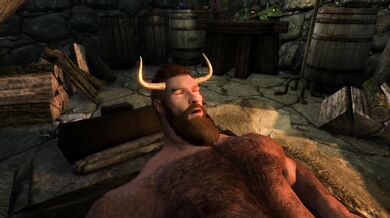 The Half-Man, Half-Bull's Lactation Session