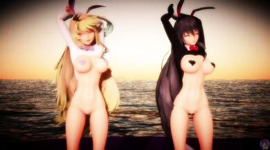 R18 Hentai Animation: Velvet and Milla's Naughty Bunny Suit Dance ===============================================================If you like my content you can support me at https://www.patreon.com/ranguyamada for exclusive content======================