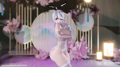 Weak Sounds HAKU's Bunny Suit Orgy - Fetish Fucking in Pink and 18+!
