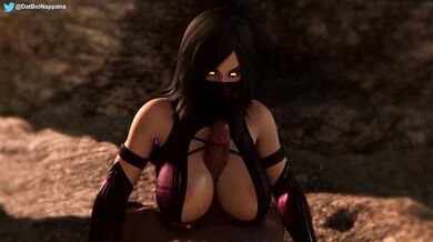 - Mileena's Milk Bath (with a milky white substance)