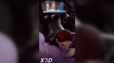 Black Widow's Steamy Autoeroticism: Suit-Laced Oral Fellatio
