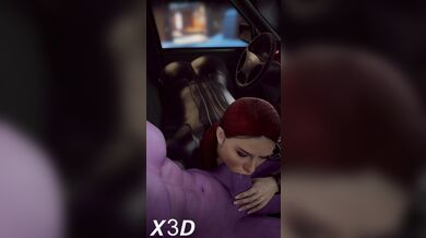 Black Widow's Steamy Autoeroticism: Suit-Laced Oral Fellatio