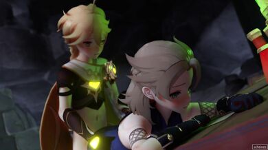 Aether and Albedo's Hot 'n' Heavy Sex Romp [Scheinze]