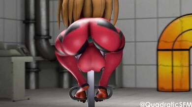 Anal Probing with Asuka's Tight Training Tunnel