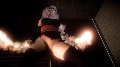Big Butt Ayane Twerks in CGI Heaven