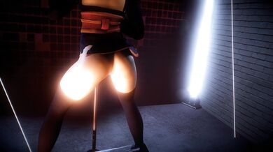 Big Butt Ayane Twerks in CGI Heaven