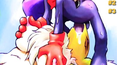 Tentacle-Crazed Digimon Battle in Futanari Fury!