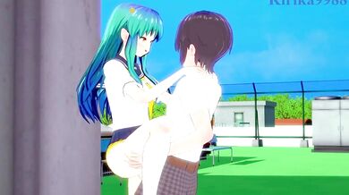 Tentacle Ra*pe In Urusei Yatsura - Lum's Ass Invaded By Alien Cock