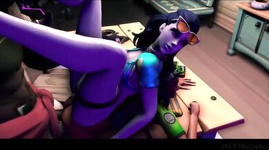Fucked by Doomfist: Sombra's Stealthy Threesome with Widowmaker