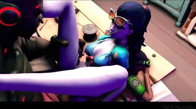Fucked by Doomfist: Sombra's Stealthy Threesome with Widowmaker