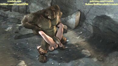 Tina Armstrong gets pounded by a massive Orc cock