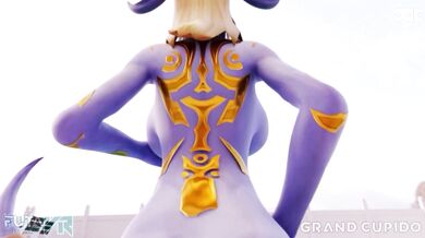 Busty Draenei Gets Gangbanged in the Swimming Pool