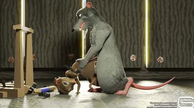 Mrs. Brisby's Wet Pussy Fucked Hard by Jenner in 'Grimm3D'