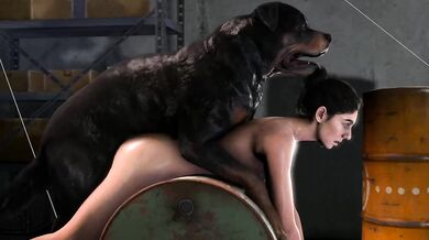 Dina Riding the Barrel