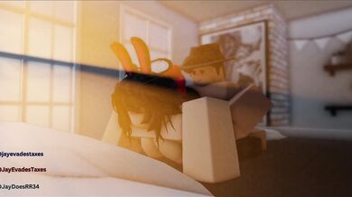 Jay's Huge Dick Pounding Janette's Tight Pussy from Behind in Roblox Animation Sequel