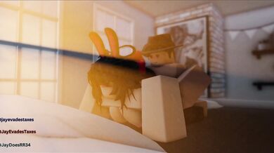 Jay's Huge Dick Pounding Janette's Tight Pussy from Behind in Roblox Animation Sequel