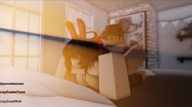 Jay's Huge Dick Pounding Janette's Tight Pussy from Behind in Roblox Animation Sequel