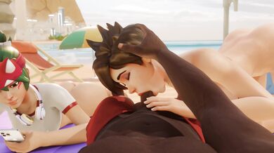 Busty Tracer Fucked on the Beach by Black Cock [Ultra HD]