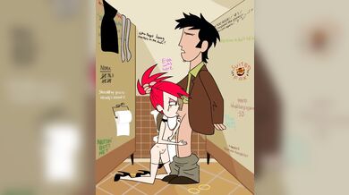 Public Slammed Slut Gets Fucked by Frankie in the Restroom