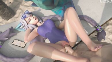 Gecko's Girl Gone Wild Amidst Curious Chums