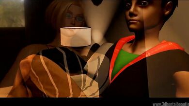 Stepmom's Soapy Surprise: Brock Catches Her in the Shower!