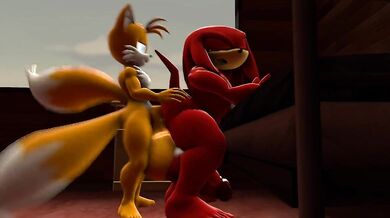 Knuckles Roughs Up Tails in a Sexual Encounter
