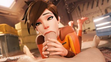 Tracer Goes Wild for a Massive Dick in Overwatch