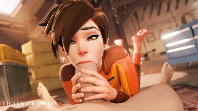 Tracer Goes Wild for a Massive Dick in Overwatch