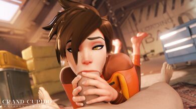 Tracer Goes Wild for a Massive Dick in Overwatch
