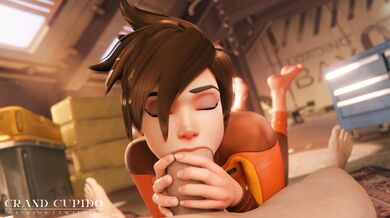 Tracer Goes Wild for a Massive Dick in Overwatch