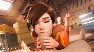 Tracer Goes Wild for a Massive Dick in Overwatch