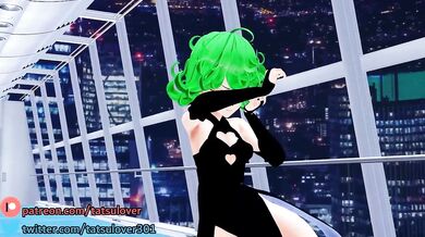 Tatsumaki's Powerful Orgasmic Frenzy in R-18 MMD Porn Video!