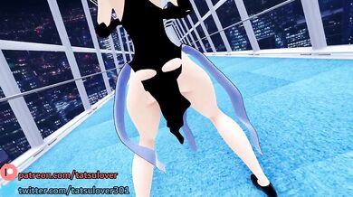 Tatsumaki's Powerful Orgasmic Frenzy in R-18 MMD Porn Video!
