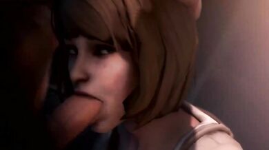 Gaping Maxine Caulfield Gets Huge Cock Shoved Down Her Throat - GreatM8