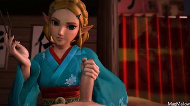 Legend of Zelda: Sucking Majora's Mask while Eating Japanese Noodles