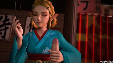 Legend of Zelda: Sucking Majora's Mask while Eating Japanese Noodles