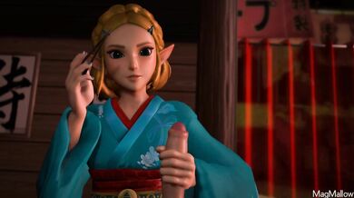 Legend of Zelda: Sucking Majora's Mask while Eating Japanese Noodles