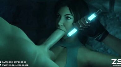 Lara Croft's Explosive Orgasm Adventure (feat. Zodros)