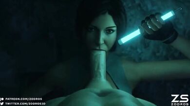 Lara Croft's Explosive Orgasm Adventure (feat. Zodros)