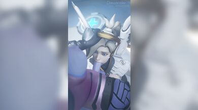 Futa Widow's Giant Cock Worshipped by Mercy in a Mind-Blowing BJ [Dreamrider3D]