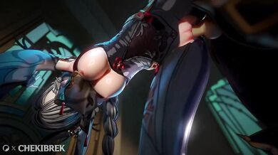 Shenhe [ChekiBrek] could be rewritten as Shenhe's Sexy Breaks, or simply Shenhe's Cheeky Breaks.
