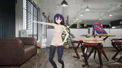 Blue-haired Marshall Maxes Out with the Dark Dancing Nudes in Hentai MMD!