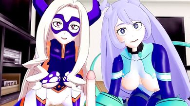 Nejire and Ladybug Gets Double Teamed by the Avengers