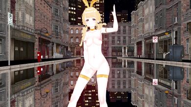 Tiny Tits Bounce in Haniwa's Backyard: Kotone Fujita from MMD