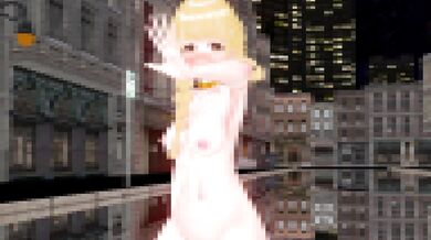 Tiny Tits Bounce in Haniwa's Backyard: Kotone Fujita from MMD