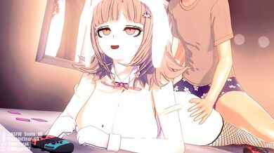 Chiaki Gets Smashed in the Bedroom by Hajime