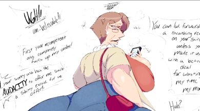 Busty blonde Karen finally receives her due recompense!